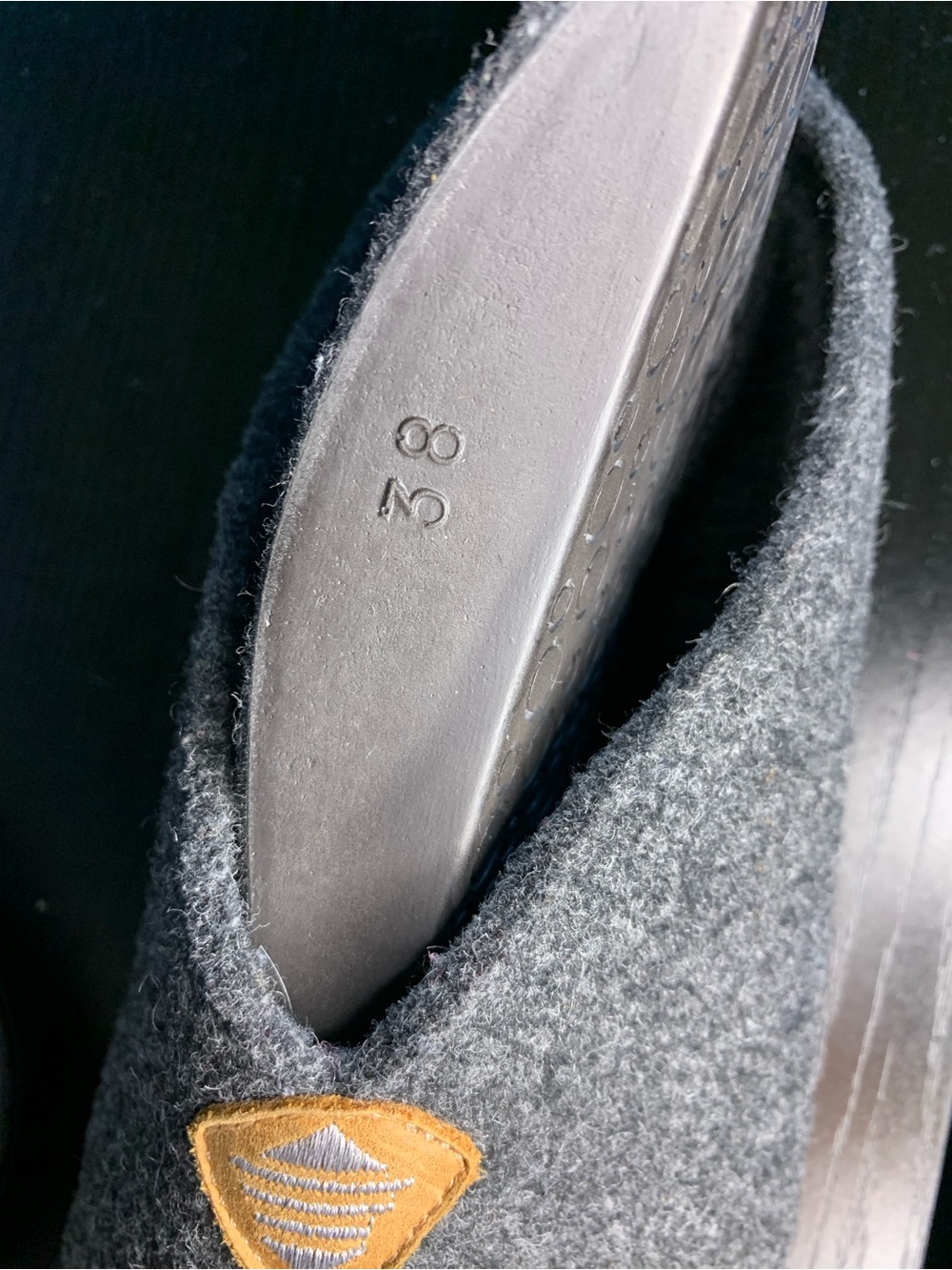 Taos Footwear Gray Felt Slip-Ons - Picture 6 of 6